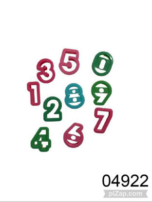 Imagen de CORTANTES DE MASA NUMEROS PLASTICOS 3.26